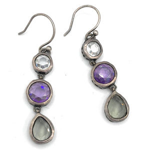 W2283 Silpada Sterling Silver PLUM PRETTY Earrings